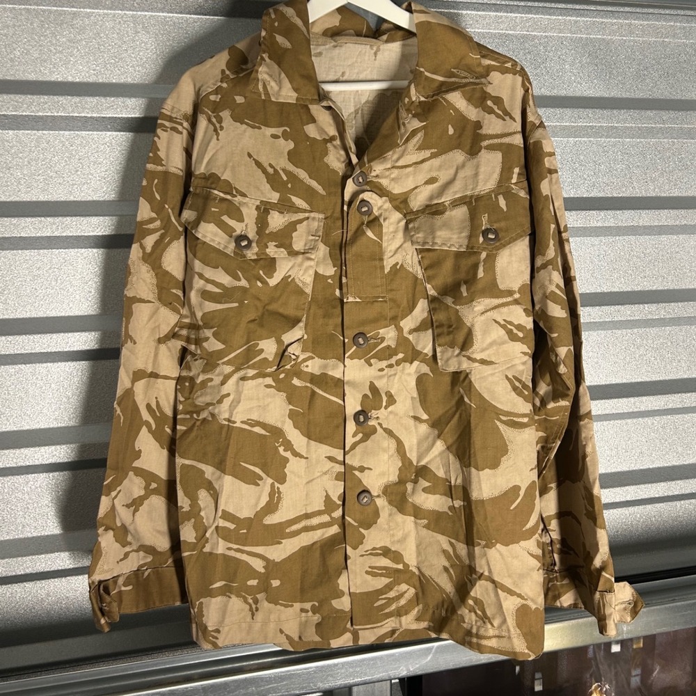 British Military Combat Shirt Mens Brown Desert Camo DPM Union Jack Utility